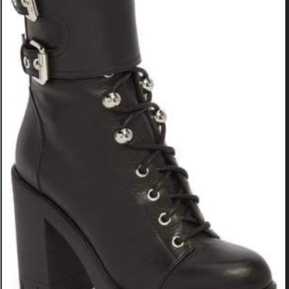 Giuseppez Zanotti Women's Black Lace-Up Ankle Boots